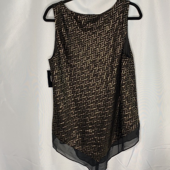 Alfani Women's Metallic Pointed-Hem Top - Picture 6 of 10